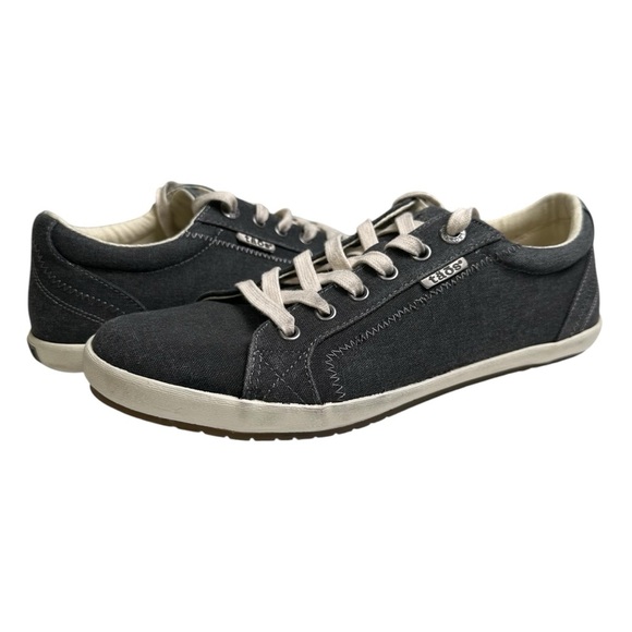 Taos Footwear Shoes - Taos Women’s Star 9.5 Charcoal Wash Canvas Sneakers